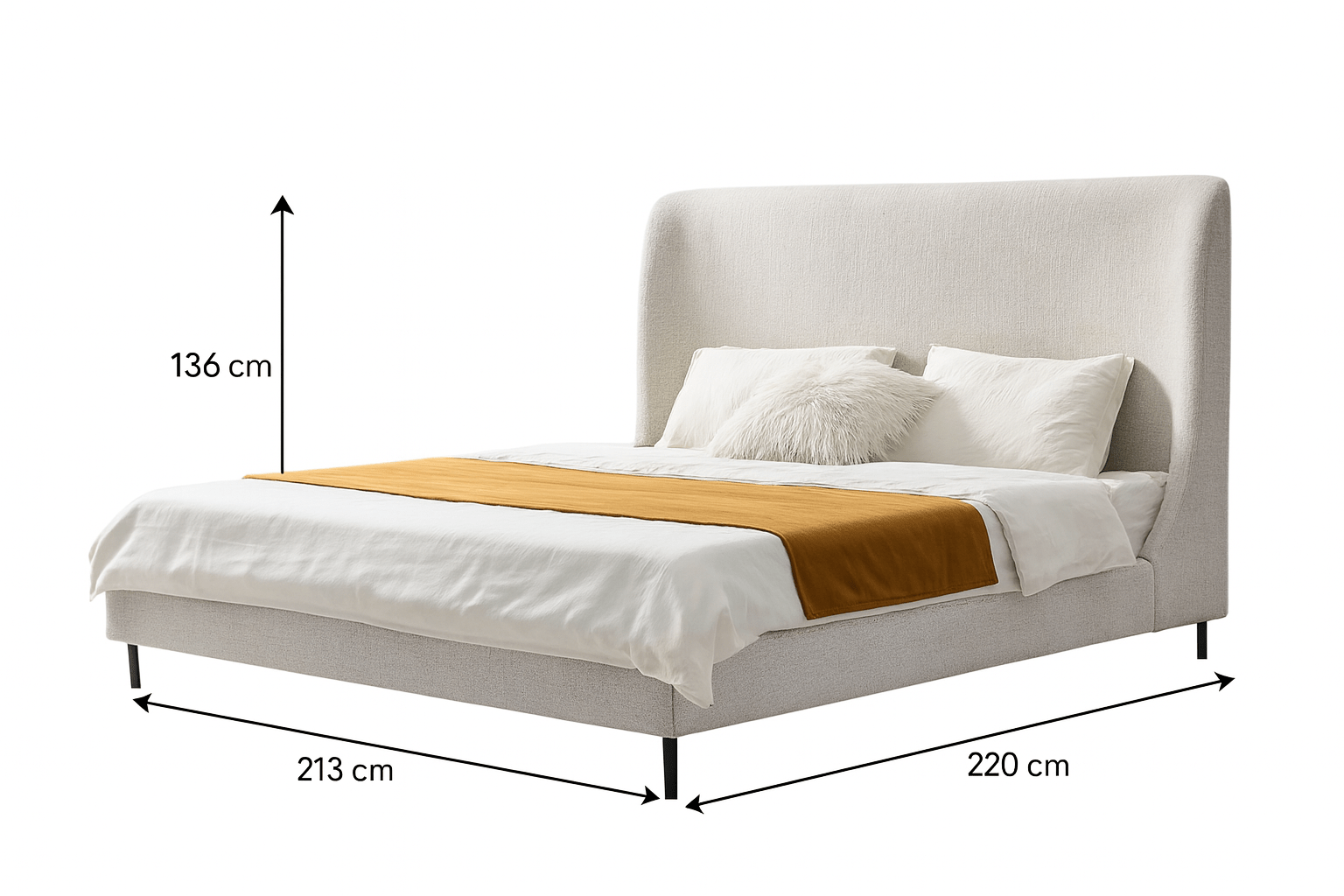 Mid-Century King Bed Beds| Roots Furniture