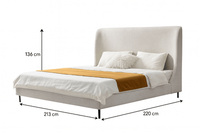 Mid - Century King Bed - Al Rugaib Furniture