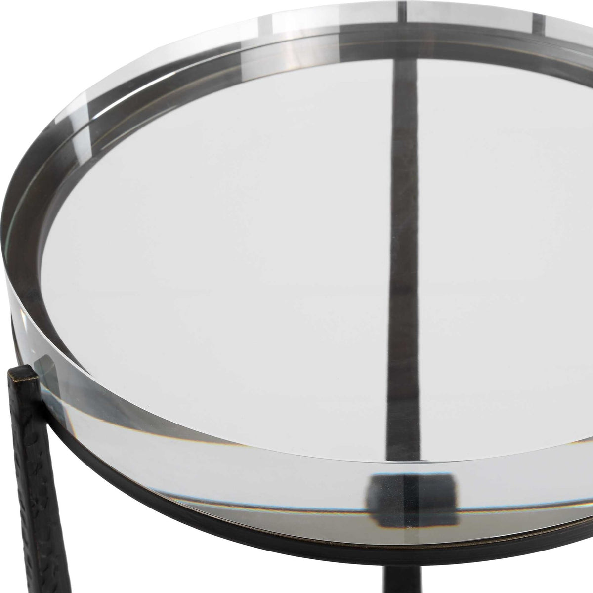 Midas Dark Bronze Round Accent Table Accent & End Tables| Uttermost
