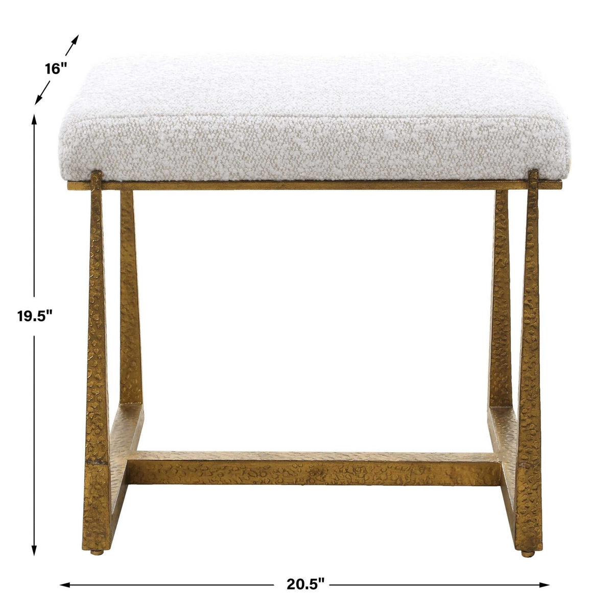 Midas Gold Small Bench Benches| Uttermost