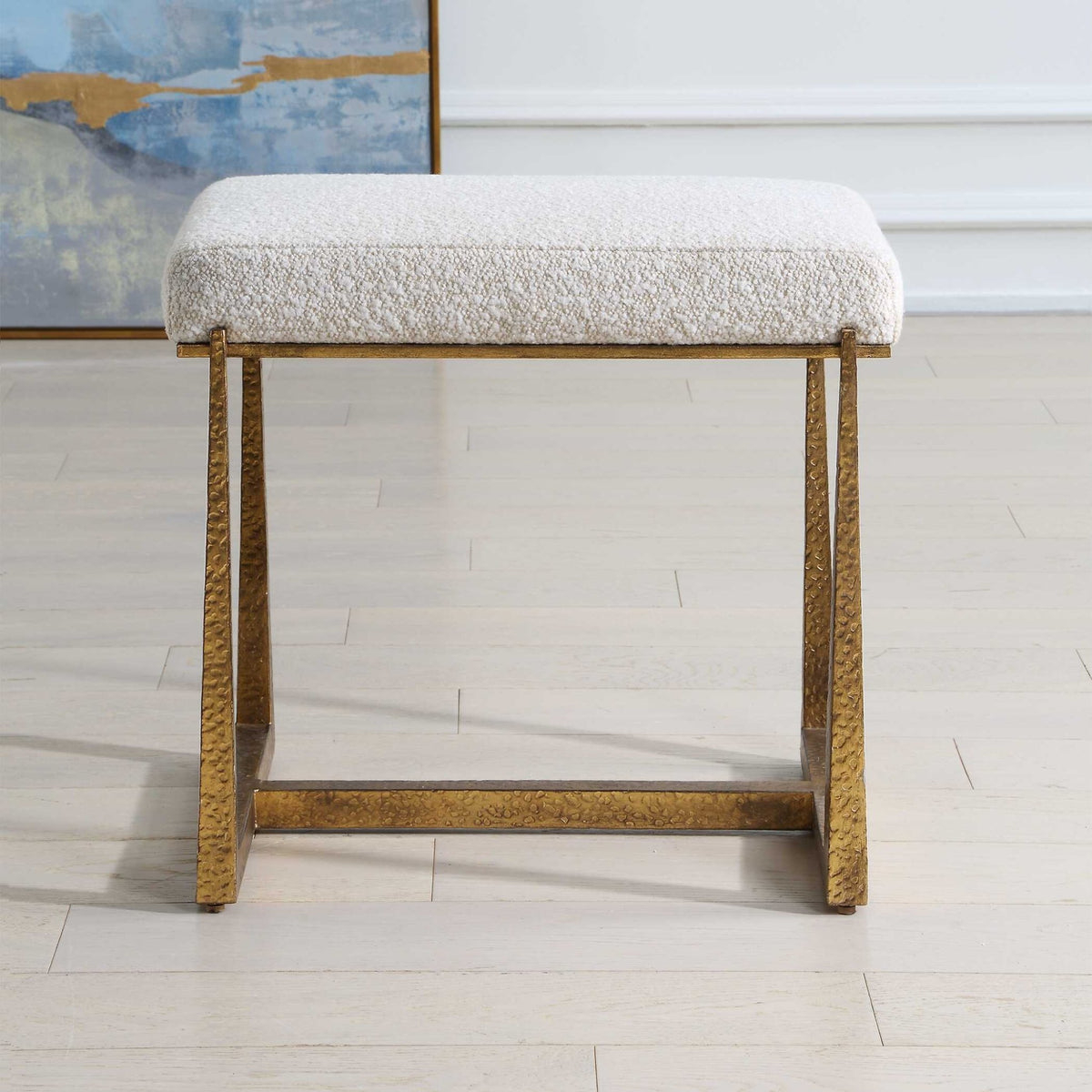 Midas Gold Small Bench Benches| Uttermost