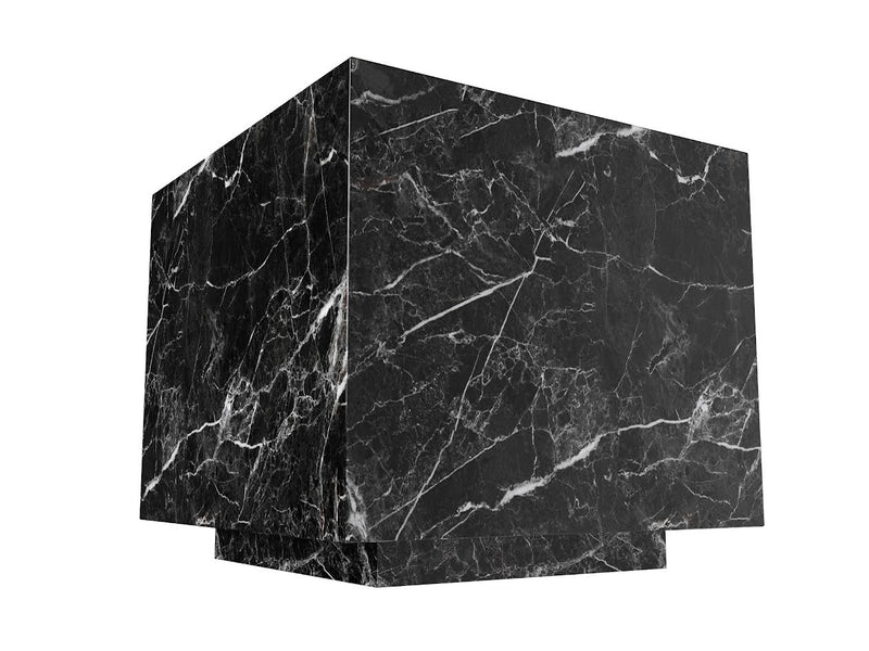 Midnight Elegance Marble Side Table - Al Rugaib Furniture