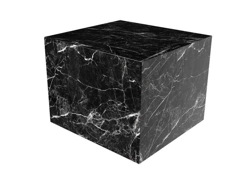 Midnight Elegance Marble Side Table - Al Rugaib Furniture