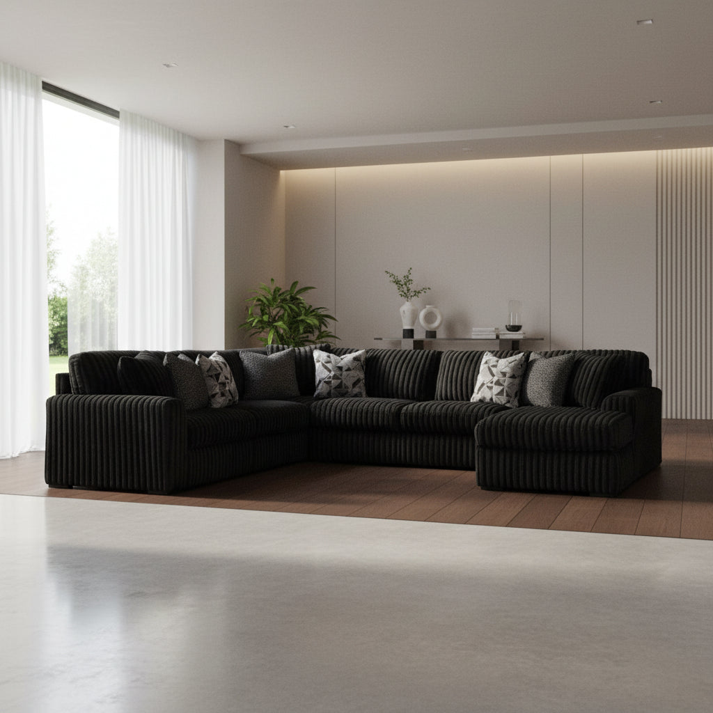 Midnight-Madness 4-Piece Sectional with Chaise Sectionals| Ashley Homestore