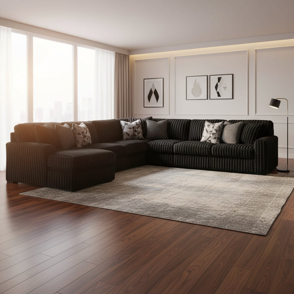 Midnight-Madness 4-Piece Sectional with Chaise Sectionals| Ashley Homestore
