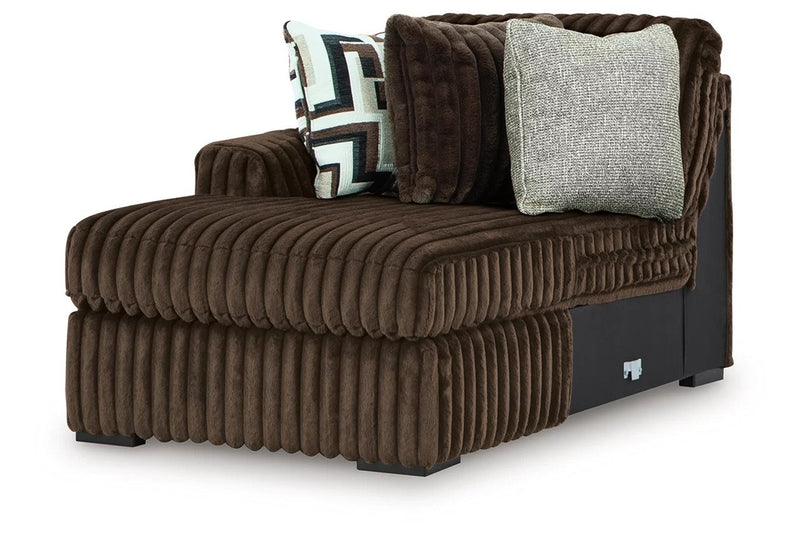 Midnight - Madness 5 - Piece Sectional with Chaise - Al Rugaib Furniture