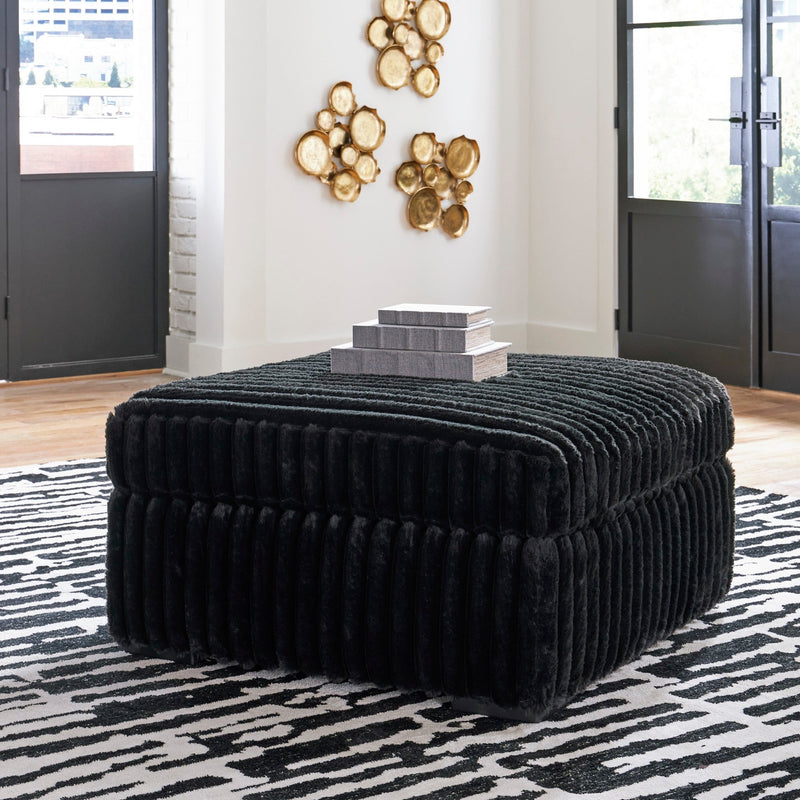 Midnight - Madness Oversized Accent Ottoman - Al Rugaib Furniture