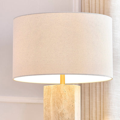 Midnight Travertine Table Lamp - Al Rugaib Furniture