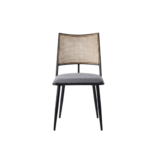 Mila Dining chair – with rattan back, armless Dining Chair| Otath