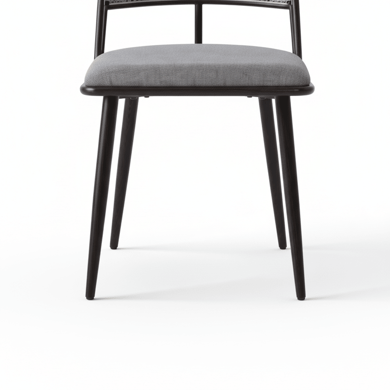 Mila Dining chair – with rattan back, armless Dining Chair| Otath