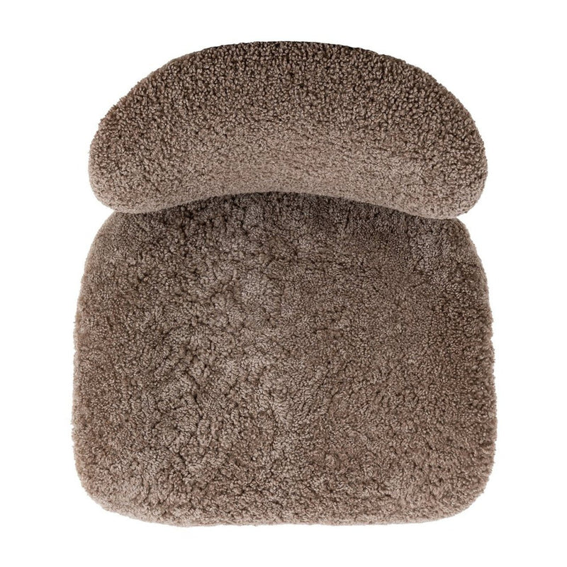 Mila Taupe Shearling Chair - Al Rugaib Furniture