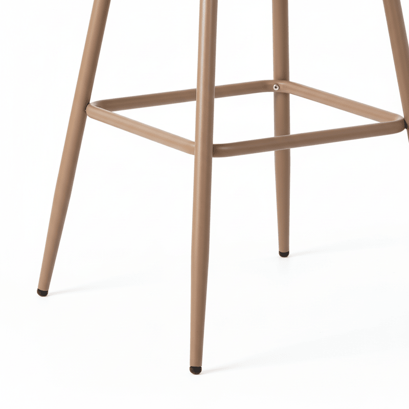 Milano Bar chair – bouclé with curved back and rattan panel Bar Stool| Otath