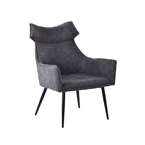 Milano Lounge chair – dark gray with curved wing back Lounge Chair| Otath