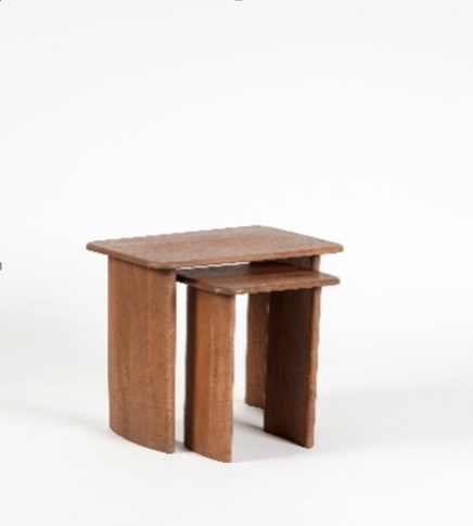 Milav NESTING TABLE Wood Top - Al Rugaib Furniture