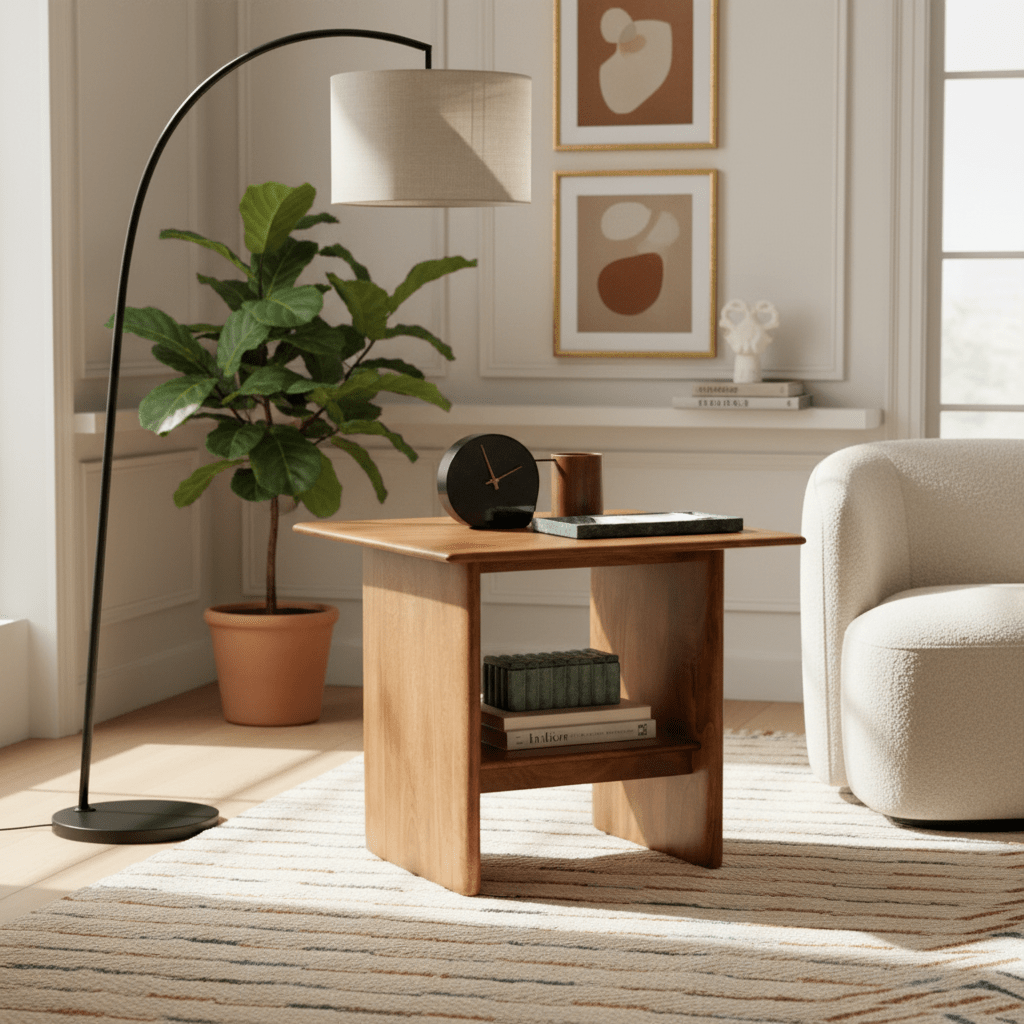 Milav Open Side Table Coffee Tables| Roots Furniture