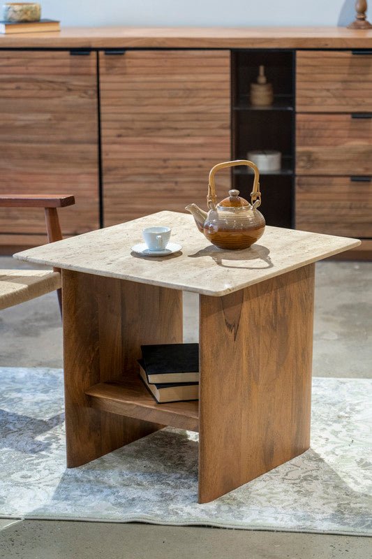 Milav Open Side Table Accent & End Tables| Roots Furniture
