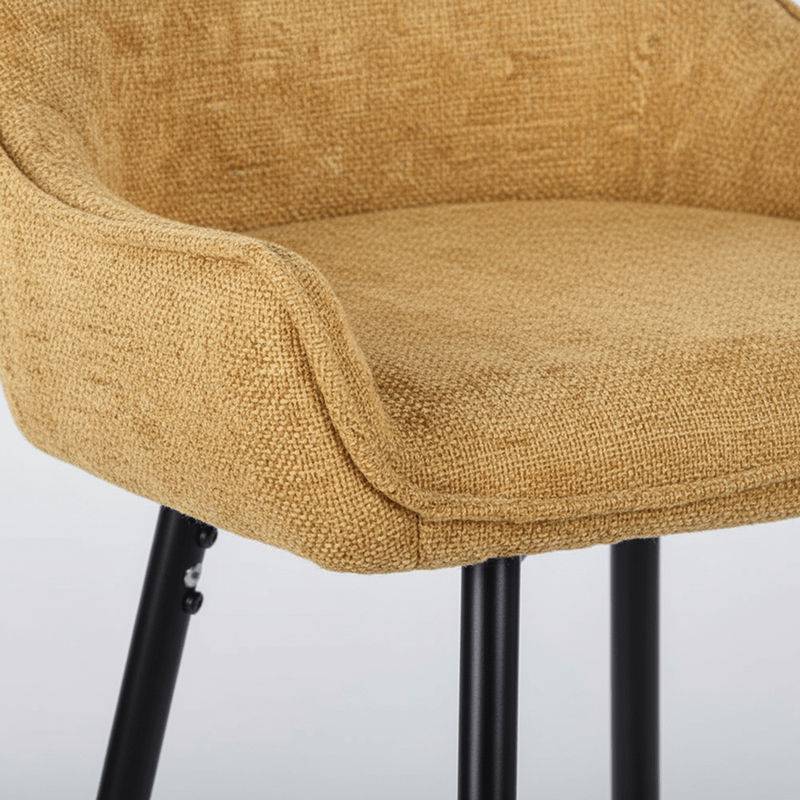 Milo Bar chair – fabric with fixed back and slanted arms Bar Stool| Otath