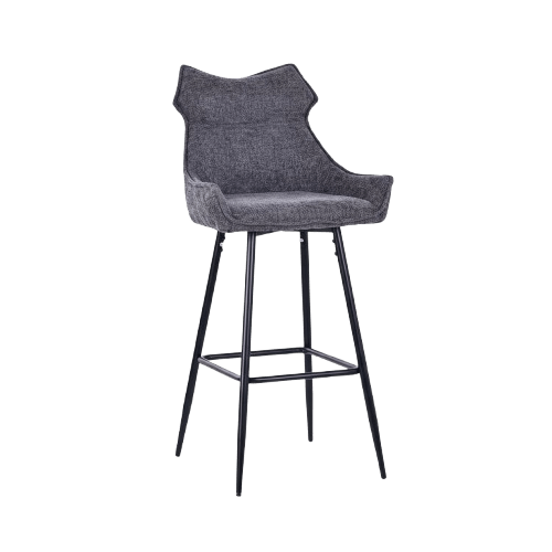Milo Bar chair – fabric with fixed back and slanted arms Bar Stool| Otath