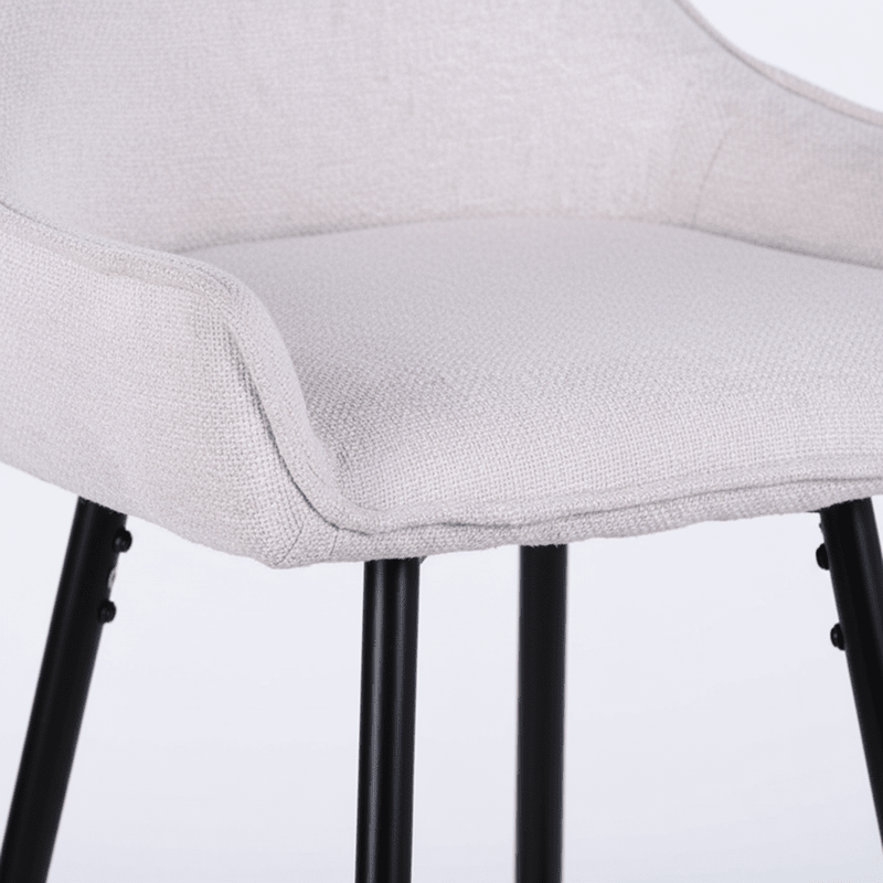 Milo Bar chair – fabric with fixed back and slanted arms Bar Stool| Otath