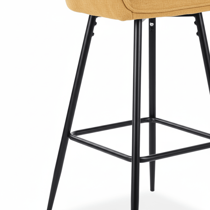 Milo Bar chair – fabric with fixed back and slanted arms Bar Stool| Otath