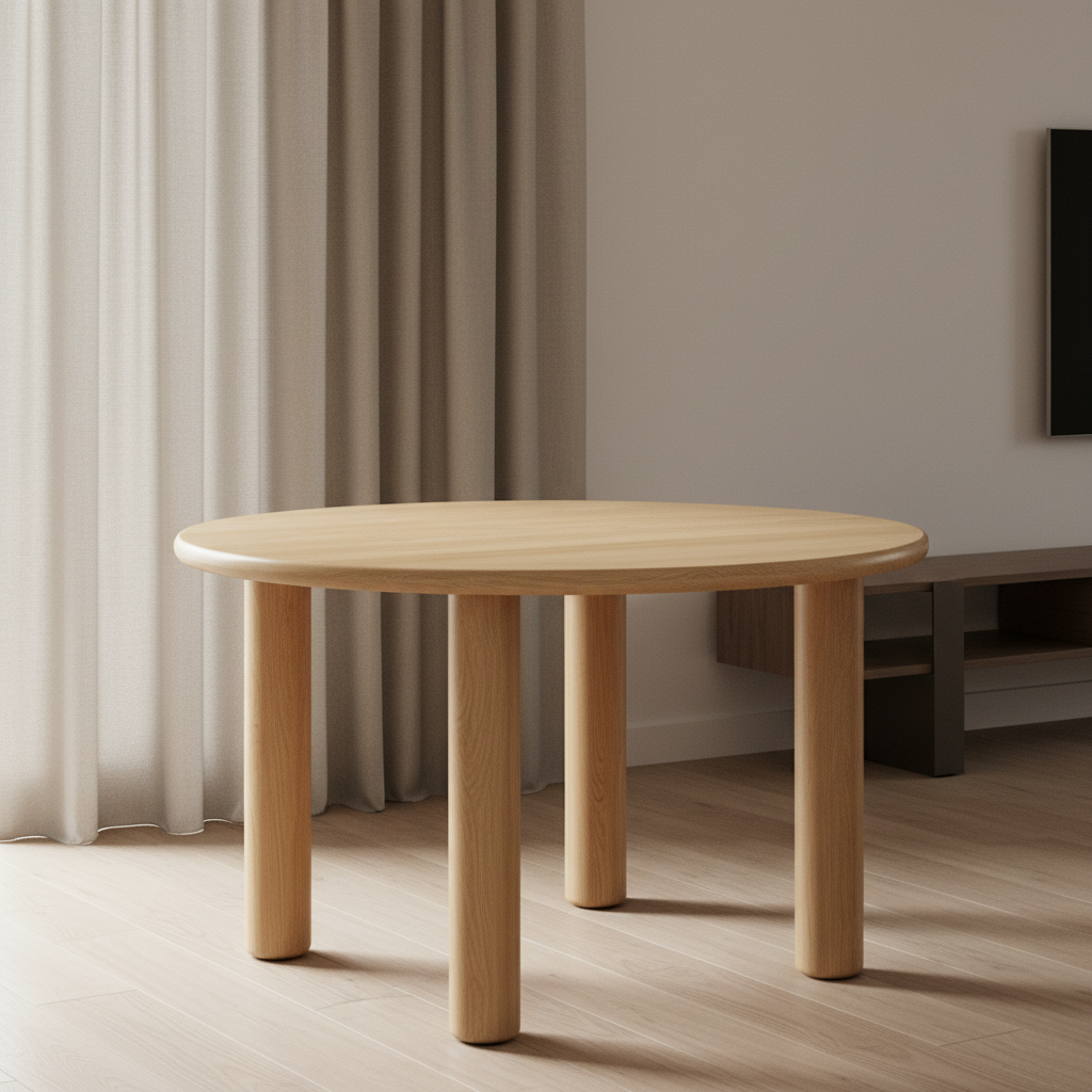 Milo Round Dining Table Oak Dining Tables| Moe's Home