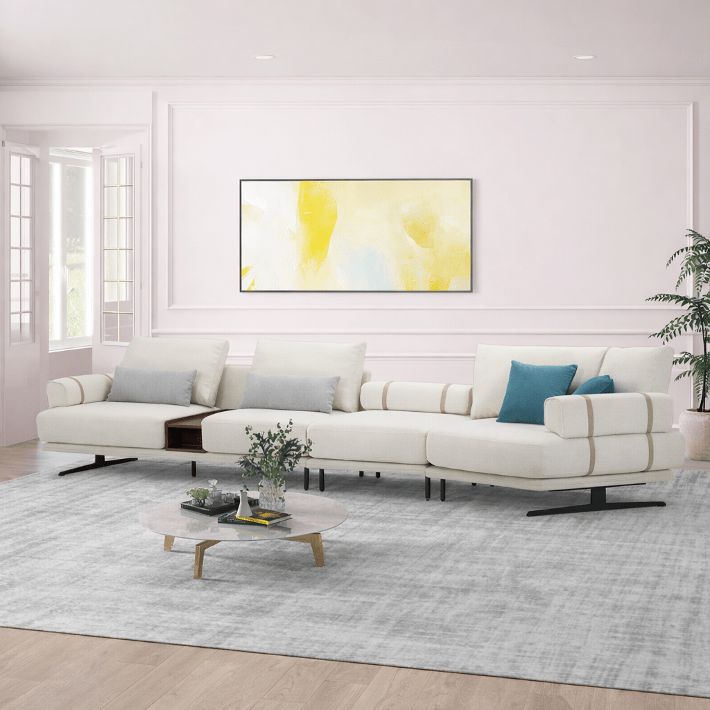 Mirabelle White Sofa Sectionals| Roots Furniture