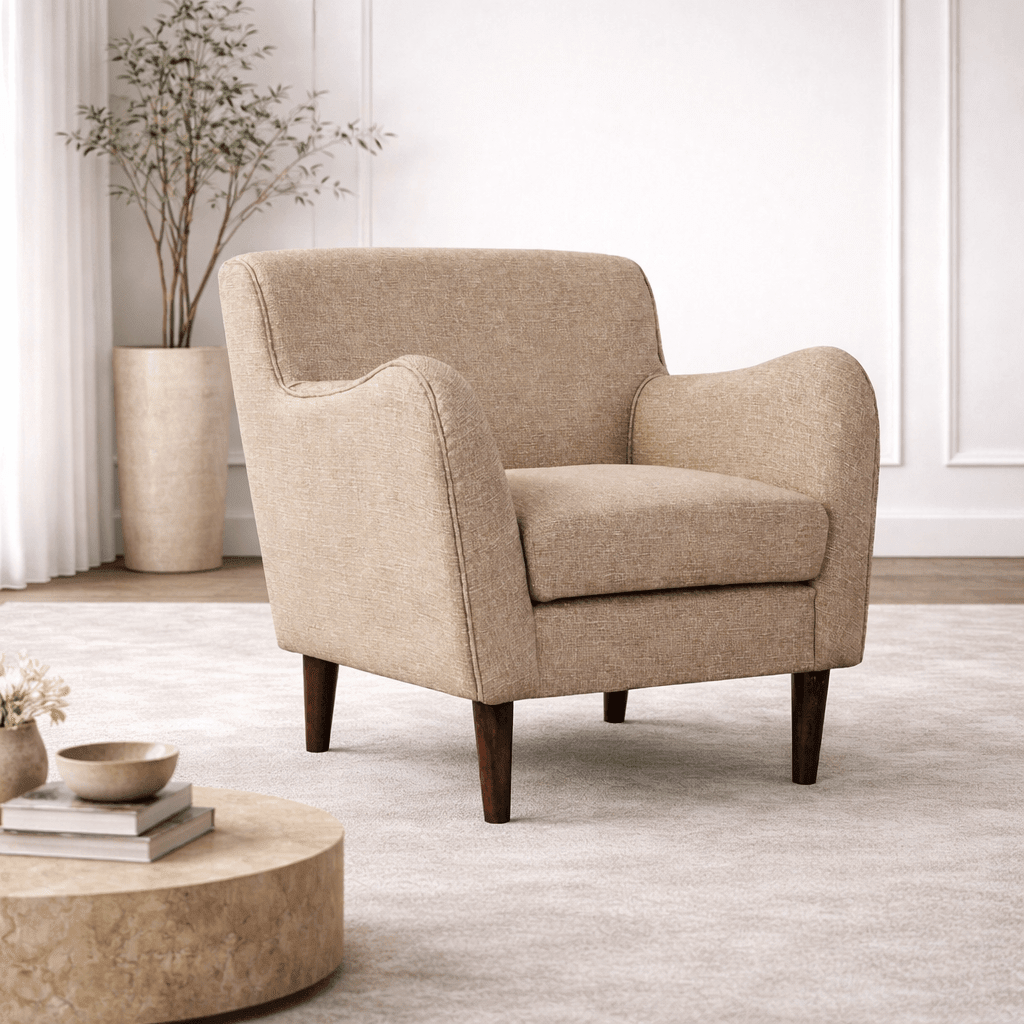 Mirae Brown Round Chair Chairs| Roots Furniture