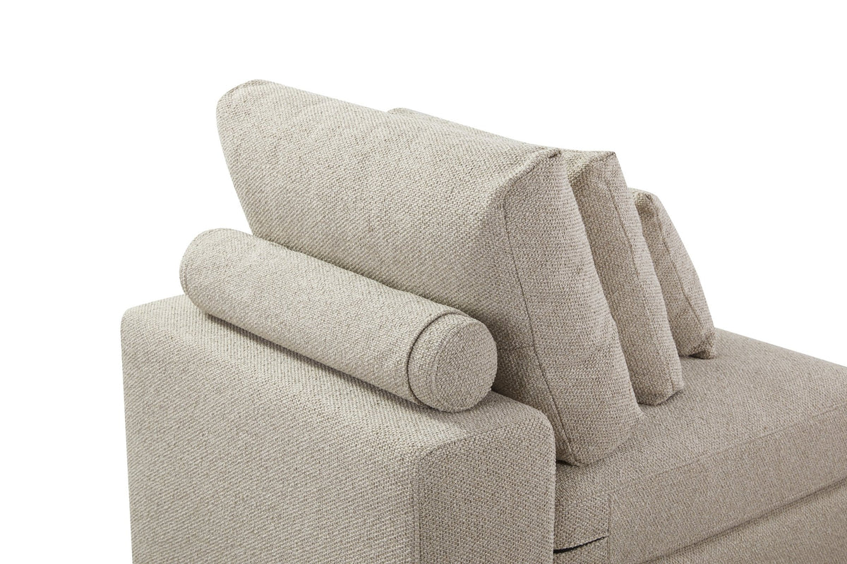 Mirae Hazel Brown Armless Chair Chairs| Roots Furniture
