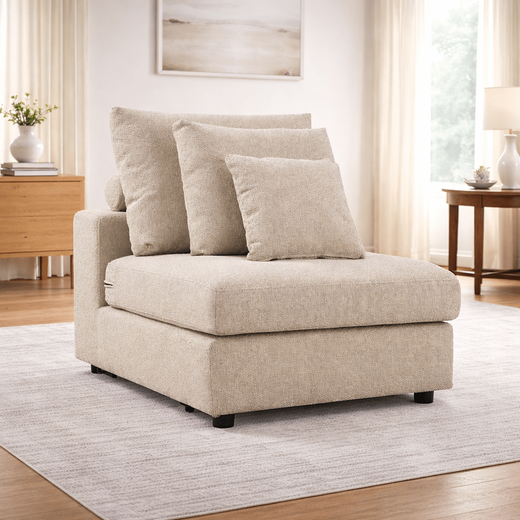 Mirae Hazel Brown Armless Chair Chairs| Roots Furniture