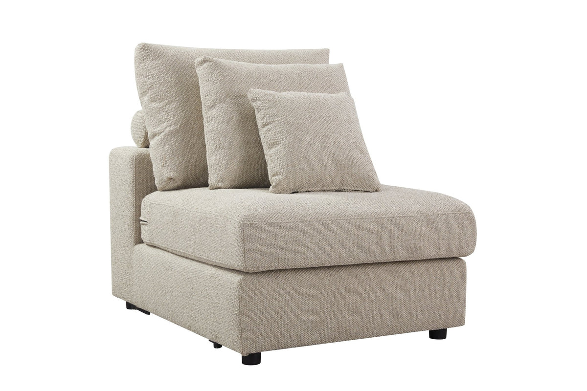 Mirae Hazel Brown Armless Chair Chairs| Roots Furniture
