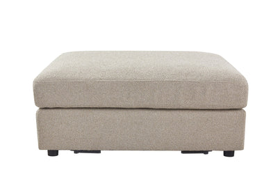 Mirae Hazel Brown Ottoman - Al Rugaib Furniture