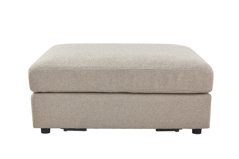 Mirae Hazel Brown Ottoman - Al Rugaib Furniture