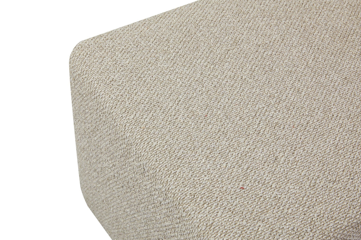Mirae Hazel Brown Ottoman Ottomans| Roots Furniture