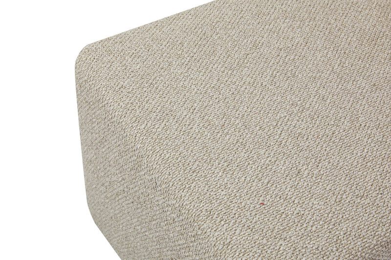 Mirae Hazel Brown Ottoman - Al Rugaib Furniture