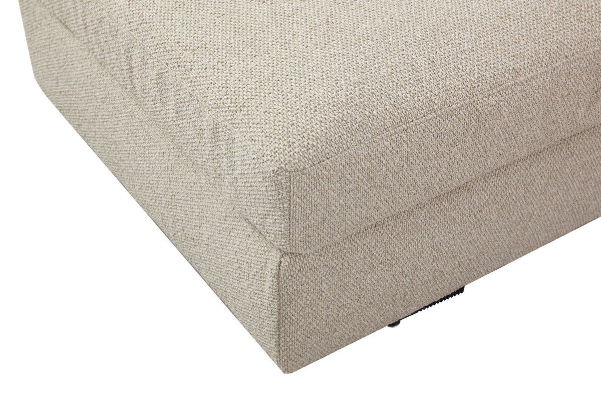 Mirae Hazel Brown Ottoman Ottomans| Roots Furniture