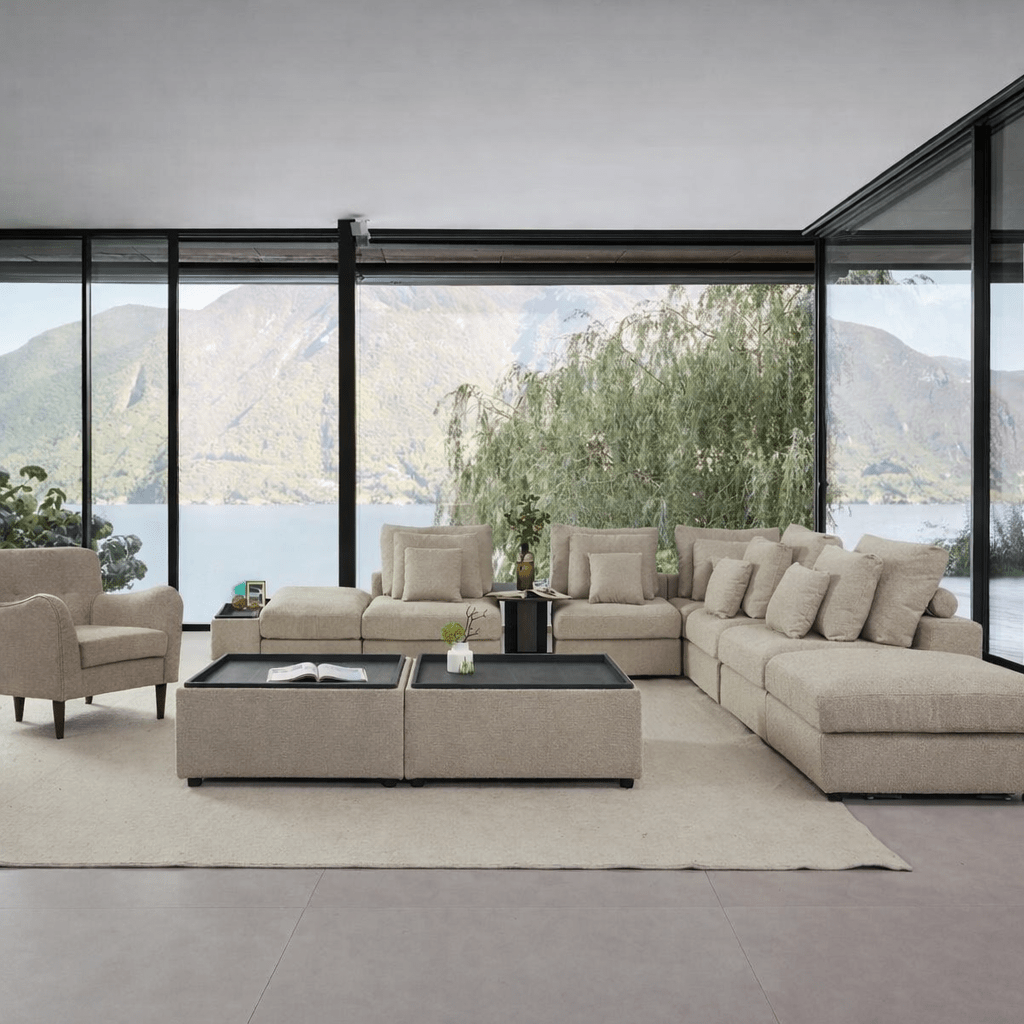 Mirae Hazel Brown Sectional Sectionals| Roots Furniture