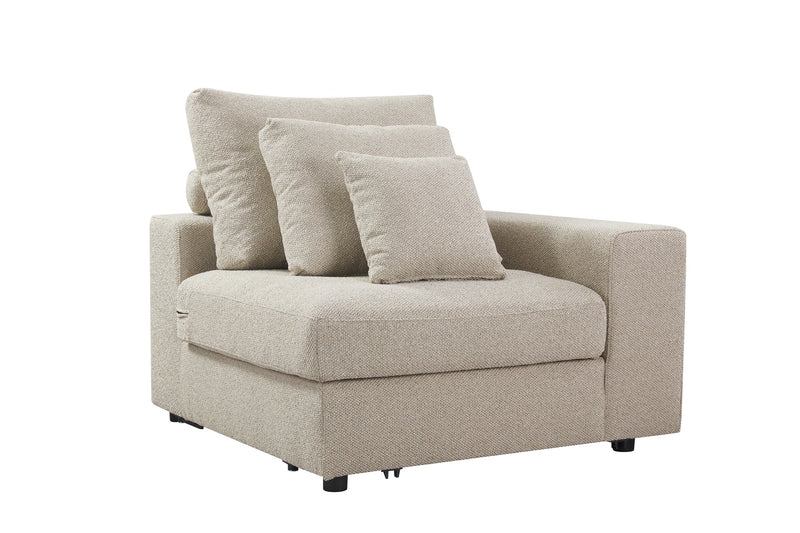 Mirae Hazel Brown Sectional - Al Rugaib Furniture