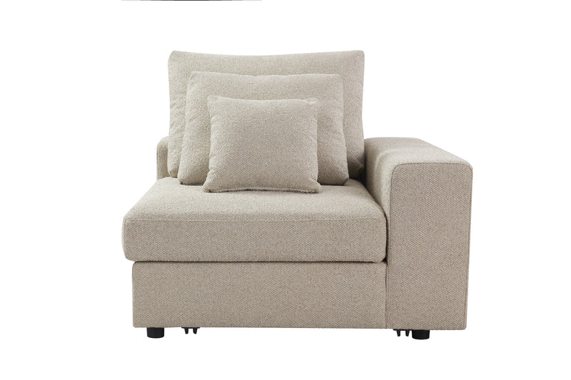 Mirae Hazel Brown Sectional - Al Rugaib Furniture