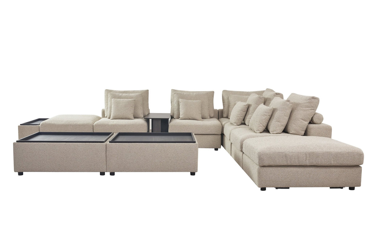 Mirae Hazel Brown Sectional Sectionals| Roots Furniture
