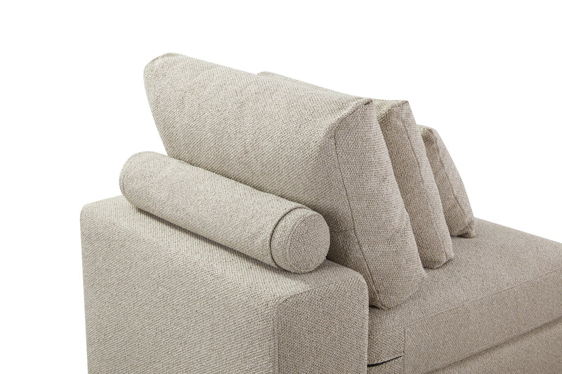 Mirae Hazel Brown Sectional - Al Rugaib Furniture