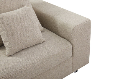 Mirae Hazel Brown Sectional - Al Rugaib Furniture