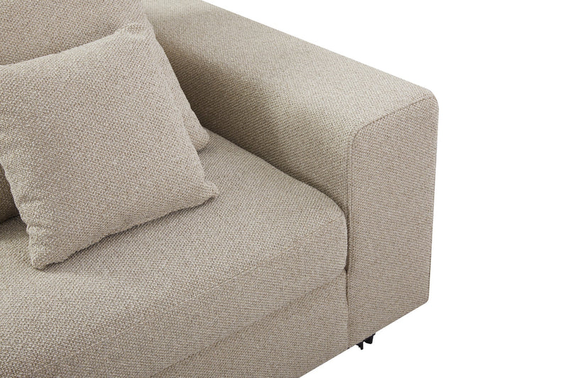 Mirae Hazel Brown Sectional - Al Rugaib Furniture