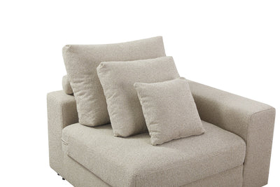 Mirae Hazel Brown Sectional - Al Rugaib Furniture