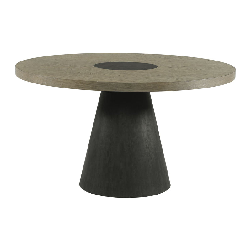 Mirren Round Dining Table Top& Base in Dark Espresso  - Al Rugaib Furniture