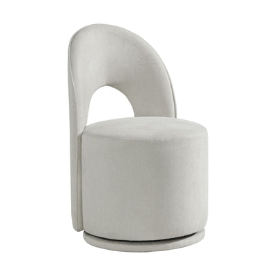 Mirren Swivel Dining Chair in Beige Linen(2Per Carton) - Al Rugaib Furniture