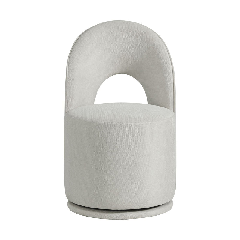 Mirren Swivel Dining Chair in Beige Linen(2Per Carton) - Al Rugaib Furniture