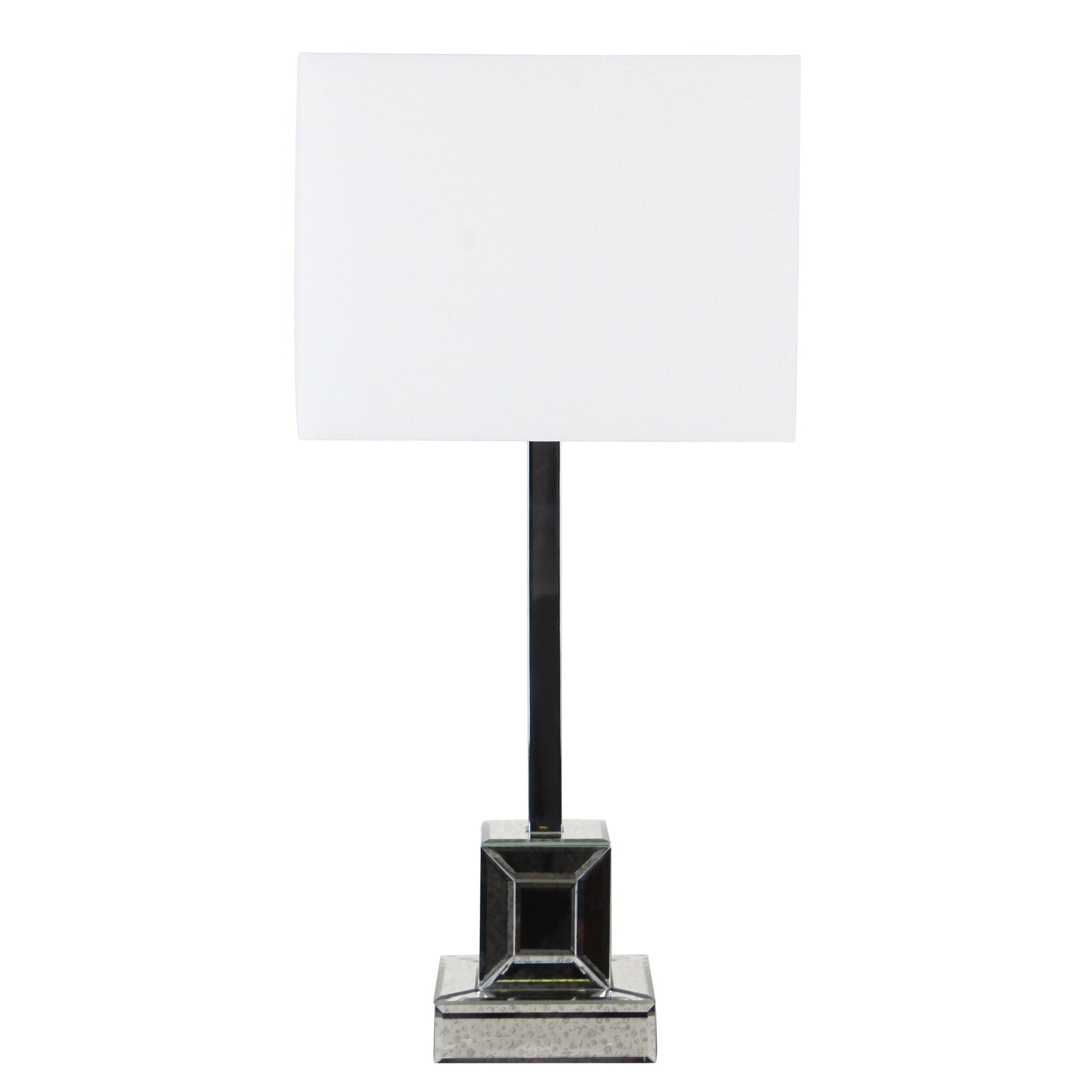 MIRRORED TABLE LAMP, SILVER Table Lamps| Sagebrook Home