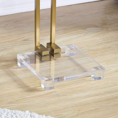 Mishelli Brushed Brass Accent Table - Al Rugaib Furniture