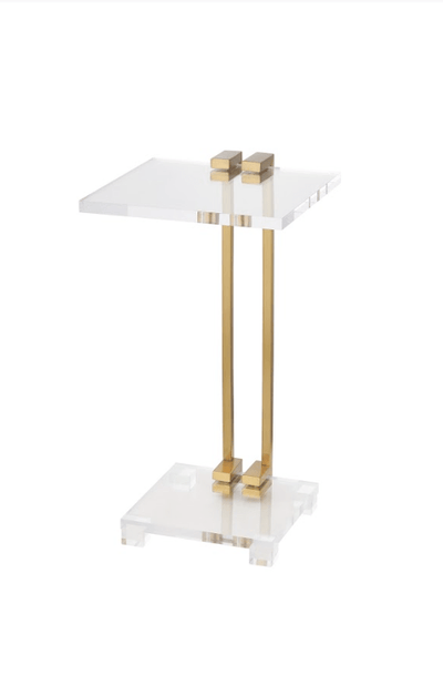 Mishelli Brushed Brass Accent Table - Al Rugaib Furniture