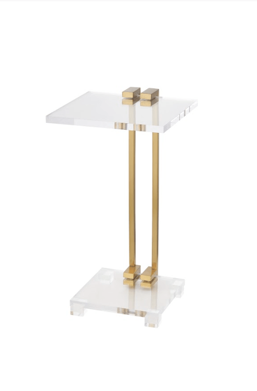 Mishelli Brushed Brass Accent Table - Al Rugaib Furniture